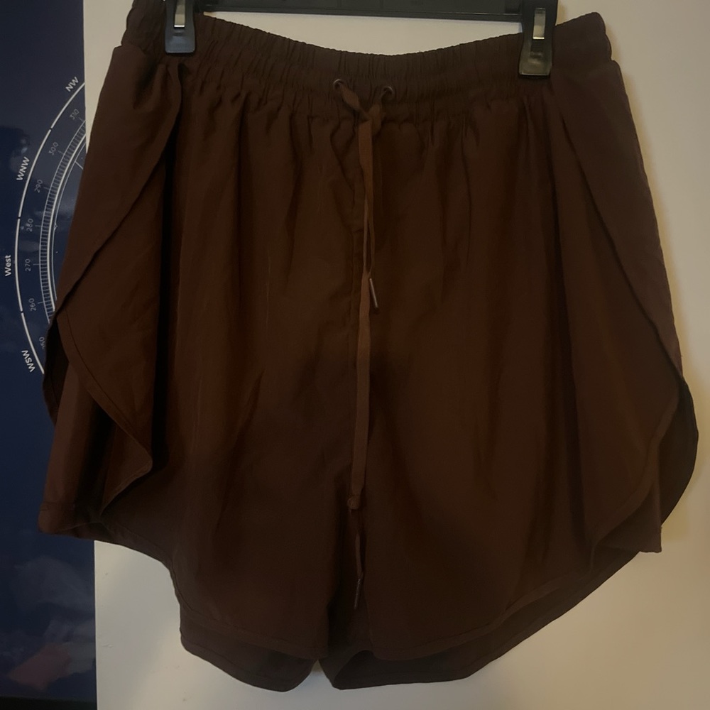 BuffBunny Dark Brown Athletic Shorts